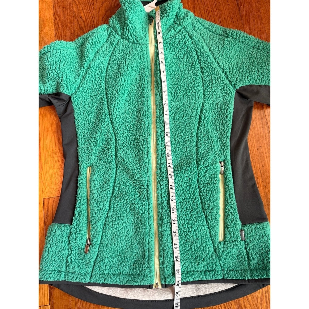 Cabela's Sarasota plush full zip Sherpa jacket women's green small - Picture 8 of 9